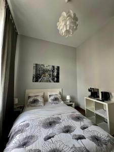 Ένα ή περισσότερα κρεβάτια σε δωμάτιο στο AMETYST Apartment