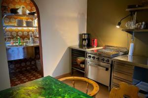 Köök või kööginurk majutusasutuses B&B Villa Stelvio