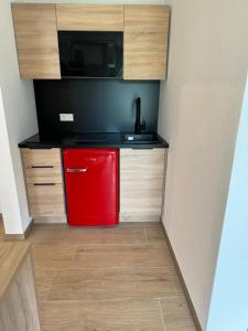 Kuchyň nebo kuchyňský kout v ubytování B&S Hotel