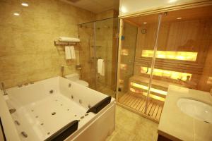 Phòng tắm tại Kim Hoa Hotel