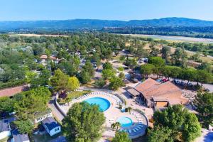 an aerial view of a resort with a swimming pool at Claude et chris536 in La Roque-dʼAnthéron