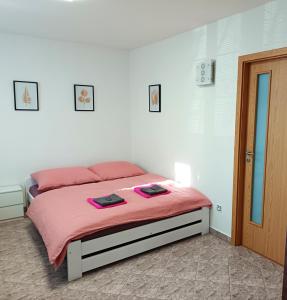 Apartmány Kristýna 객실 침대