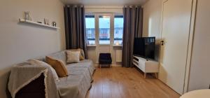 TV a/nebo společenská místnost v ubytování Comfortable Apartment Gerbera Tallinn