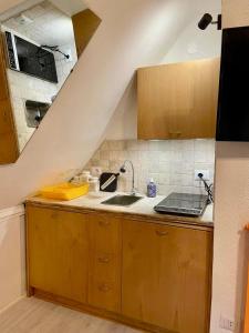 Kuchyň nebo kuchyňský kout v ubytování La Rosa Bianca