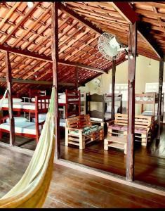 Llit o llits en una habitació de Cenário Hostel e Boteco