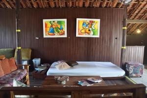 Llit o llits en una habitació de Cenário Hostel e Boteco