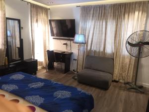 TV a/nebo společenská místnost v ubytování C O Apartment