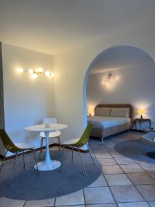 Postel nebo postele na pokoji v ubytování B&B Romy Rocker