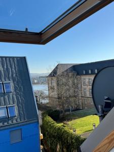 a view from a window of a building at City Apartments am Rhein in Bonn