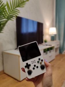 TV a/nebo společenská místnost v ubytování Narva Vahtra Apartment