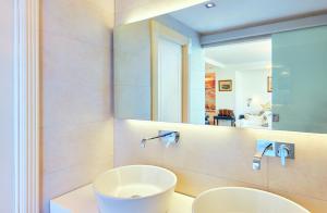 Koupelna v ubytování Hotel Villa Sirio
