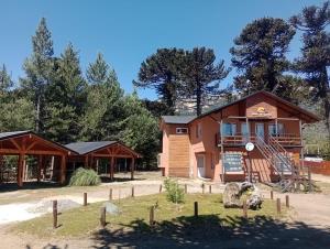 莫凯韦Ruka Moquehue的树木繁茂的度假胜地的访客中心