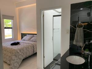 Postel nebo postele na pokoji v ubytování Monoambiente en Pilar, Ñeembucú