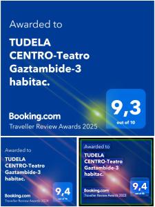 Certyfikat, podpis lub inny dokument wystawiony w obiekcie TUDELA CENTRO-Teatro Gaztambide-3 habitac.