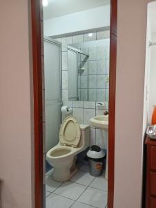 Koupelna v ubytování Mi casa Tacna