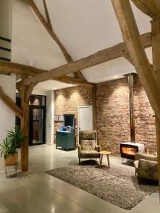 Posezení v ubytování Hoeve De Kleinheide