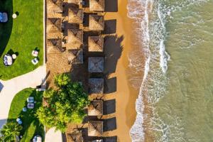 an overhead view of the shoreline of a beach at Domes Noruz Chania, Autograph Collection- Adults Only in Kato Daratso