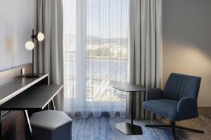 Istumisnurk majutusasutuses Courtyard by Marriott Linz
