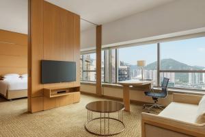 TV o dispositivi per l'intrattenimento presso Courtyard by Marriott Hong Kong Sha Tin
