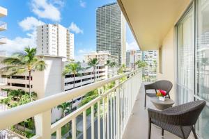 Balkón nebo terasa v ubytování Courtyard by Marriott Waikiki Beach
