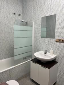 Kúpeľňa v ubytovaní Habitaciones La MAR