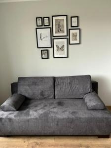 Χώρος καθιστικού στο Apartament Francuska