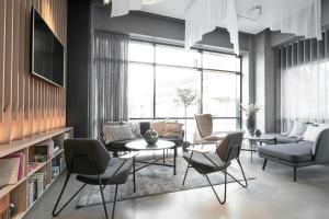 Khu vực ghế ngồi tại Four Points Flex by Sheraton Aalborg
