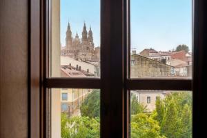 Nespecifikovaný výhled na destinaci Santiago de Compostela nebo výhled na město při pohledu z hotelu