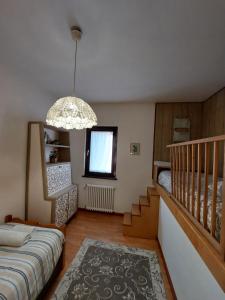 Postel nebo postele na pokoji v ubytování Appartamento panoramico