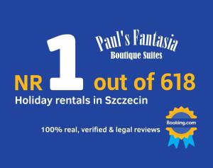 ulotka na zbiórkę funduszy Nrr z numerem jeden w obiekcie Paul's Fantasia Boutique Suites w Szczecinie