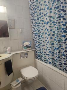 Koupelna v ubytování 3 und halb zimmer Wohnung Birsfelden