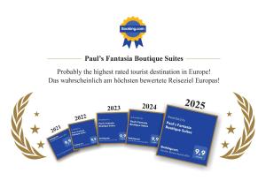 Certyfikat, podpis lub inny dokument wystawiony w obiekcie Paul's Fantasia Boutique Suites
