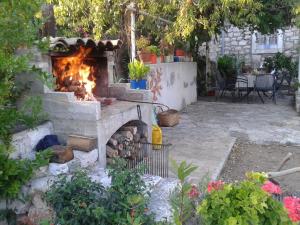 Zahrada ubytování Stone house Na Rudini