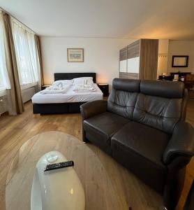 Voodi või voodid majutusasutuse Business Apartments Zentrum Grenchen toas