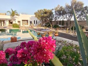 Bazén v ubytování Les jardins de Silona, piscine chauffée nebo v jeho okolí