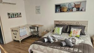 Voodi või voodid majutusasutuse Relais des Vosges toas