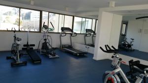 Fitness centrum a/nebo fitness zařízení v ubytování Excelente Departamento en Reñaca