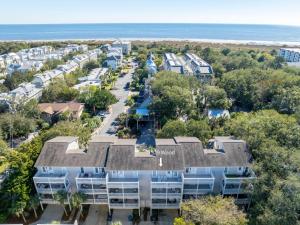 an aerial view of a resort with the beach at SeaHaven, Unit 1529 - 1529 Wood Ave in East End