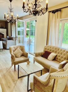 Ruang duduk di Domaine du Bal