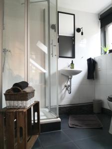 Koupelna v ubytování Ferienwohnung im Loftstil