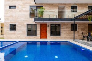 Bazén v ubytování Hotel 28 Cancun nebo v jeho okolí
