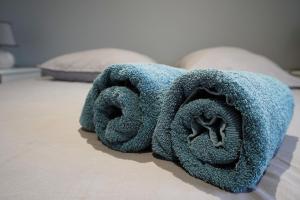 Łóżko lub łóżka w pokoju w obiekcie Bel Appartement T2 40 M²