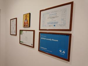 Certifikát, hodnocení, plakát nebo jiný dokument vystavený v ubytování EFFE4 Lovely Room