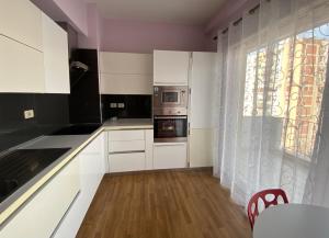 Η κουζίνα ή μικρή κουζίνα στο Valeur Penthouse Tirana City Center