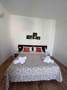 Postel nebo postele na pokoji v ubytování Solely elegante Trilocale vicino Firenze