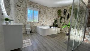 A bathroom at Villa yasleni