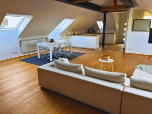 Ruang duduk di Modernes Loft im Zentrum von Hattingen