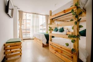TV a/nebo společenská místnost v ubytování Hotel Natural Sevgi