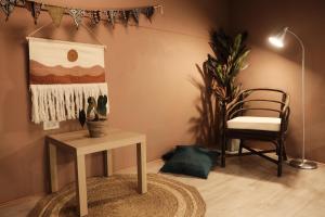 Posezení v ubytování SolChill INN 日丘旅店 -墾丁南灣