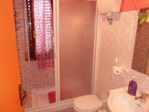 レアルモンテにあるB&B Figli Dei Fioriのバスルーム(トイレ、洗面台、シャワー付)